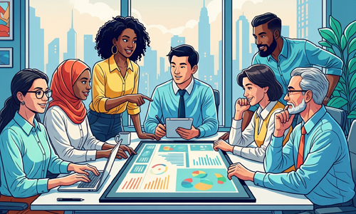 Diverse Business Team Working